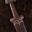 Viking isla Eigg espada de acero de Damasco, empuñadura de cuero - Celtic Webmerchant
