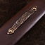 Viking sword island Eigg damascus steel, leather grip - Celtic Webmerchant