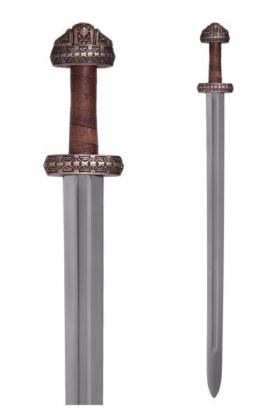 Vikingzwaard eiland Eigg, leren grip - Celtic Webmerchant
