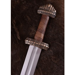 Viking sværd ø Eigg, læder greb