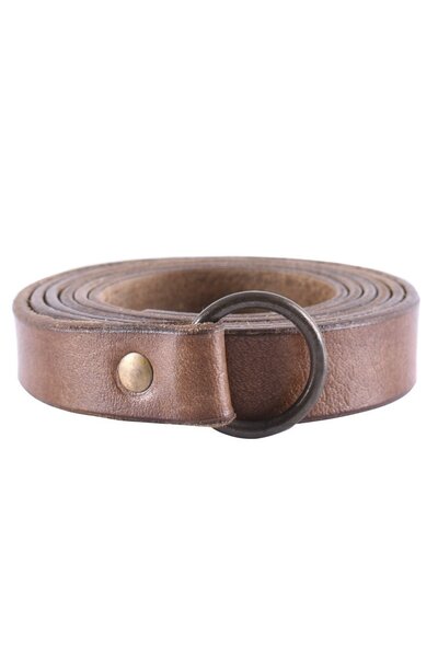 Ring bælte 160 cm, brun - Celtic Webmerchant
