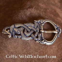 Fibbia vichinga serpente di Midgard in bronzo - Celtic Webmerchant