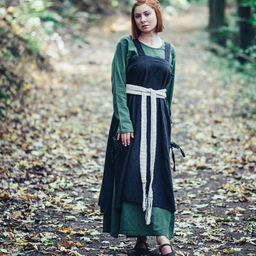 Middelalderlig kjole Emma, olivengrøn