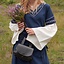 Gothic Kleid Fiona, blau-natürliche - Celtic Webmerchant