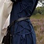 Gotische jurk Fiona, blauw-naturel - Celtic Webmerchant