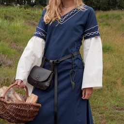 Gotycka sukienka Fiona, niebiesko-naturalne - Celtic Webmerchant