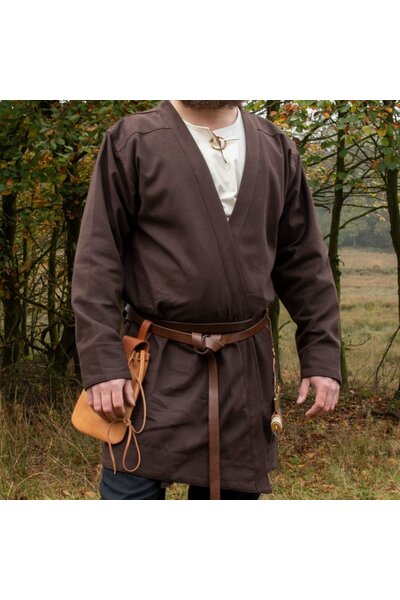 Vroegmiddeleeuwse kaftan Njord, bruin - Celtic Webmerchant