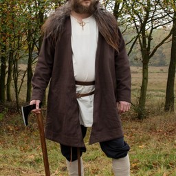 Caftan du haut Moyen Age Njord, marron - Celtic Webmerchant