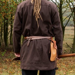 Early medieval kaftan Njord, brown - Celtic Webmerchant