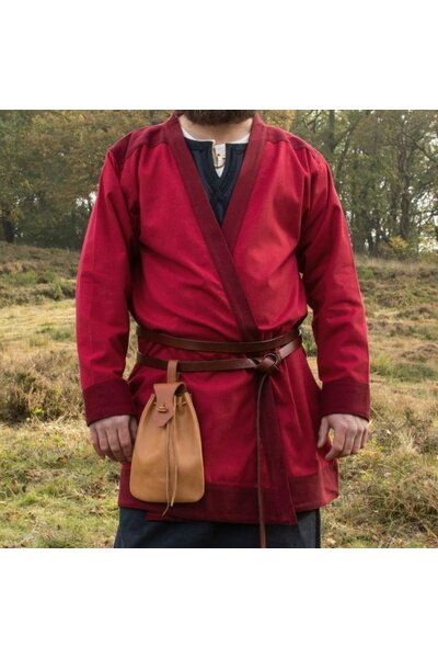 Frühmittelalterlicher Kaftan Njord, rot - Celtic Webmerchant