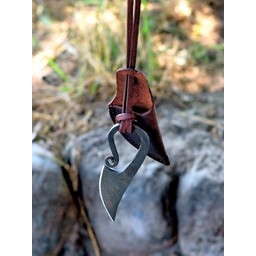 Germanic neck knife damast steel - Celtic Webmerchant