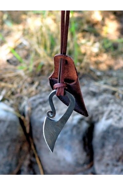 Germanische Neckknife Damaststahl Stahl - Celtic Webmerchant