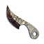 Viking hals kniv damascus