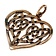 Pendente Cuore celtico, bronzo - Celtic Webmerchant