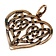 pendentif coeur celtique, bronze - Celtic Webmerchant