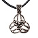 Pendentif celtique triquetra, bronze argenté - Celtic Webmerchant