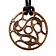 Trisquelion amulet Vendel style, bronze - Celtic Webmerchant