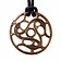 Trisquelion amulett Vendel stil, brons - Celtic Webmerchant