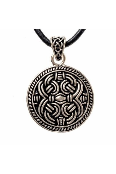Schijfhanger Borrestijl, verzilverd - Celtic Webmerchant