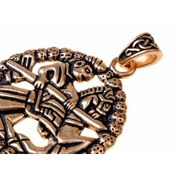 Gokstad horseman amulett, brons - Celtic Webmerchant