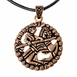 Gokstad horseman amulet, bronze - Celtic Webmerchant