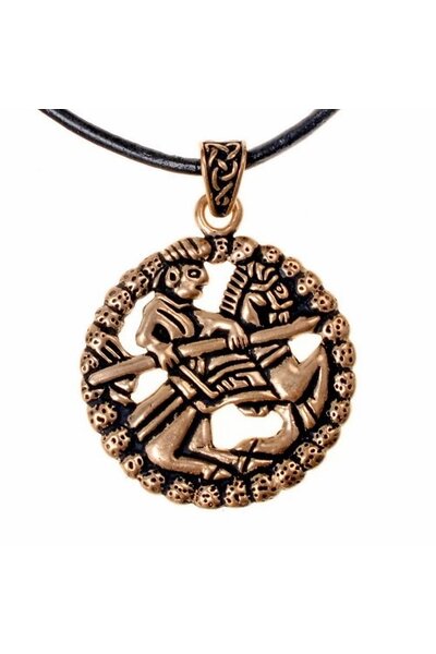 Gokstad jeździec amulet, brąz - Celtic Webmerchant