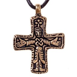 Gotland Viking cross jewel, bronze - Celtic Webmerchant