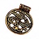 9. wieku Birka amulet, brąz - Celtic Webmerchant