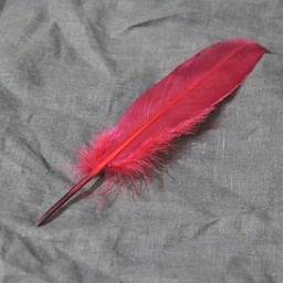 Goose feather red, 15-21 cm - Celtic Webmerchant