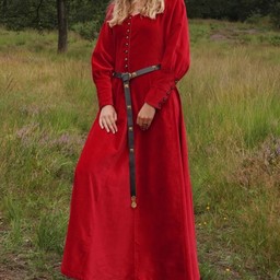 Cotehardie från sammet Christina, röd - Celtic Webmerchant