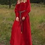 Aksamitna cotehardie Christina, czerwona - Celtic Webmerchant