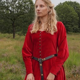 Cotehardie en velours Christina, rouge - Celtic Webmerchant