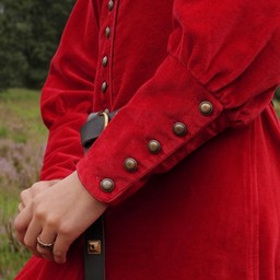 Cotehardie de terciopelo Christina, rojo - Celtic Webmerchant