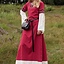 Gothic Kleid Fiona, rot-natur - Celtic Webmerchant