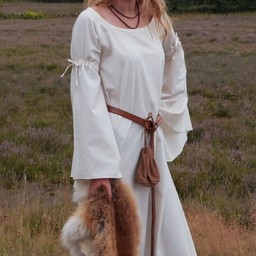 Vestido gótico medieval Iseult, natural - Celtic Webmerchant