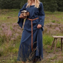 Middeleeuwse gotische jurk Iseult, blauw - Celtic Webmerchant