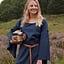 Middeleeuwse gotische jurk Iseult, blauw - Celtic Webmerchant