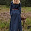 Middelalderlig gotisk kjole Iseult, blå