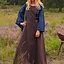 Middelalderlig surcotte Isabeau, brun - Celtic Webmerchant