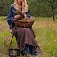 Medieval surcotte Isabeau, brown - Celtic Webmerchant