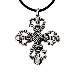 Viking cross Ringerike style, silvered - Celtic Webmerchant