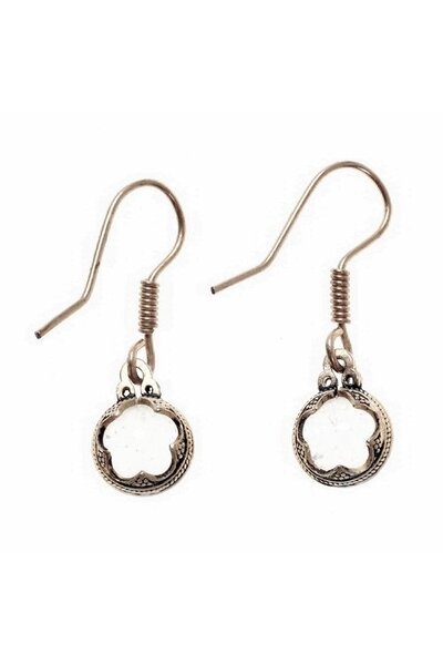 Oorbellen Gotland bergkristal, verzilverd - Celtic Webmerchant