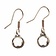 Earrings Gotland mountain crystal, silvered - Celtic Webmerchant