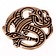 Viking dragón colgante, bronce - Celtic Webmerchant