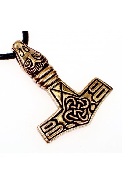 Thorshamer met adelaarskop, brons - Celtic Webmerchant