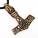 il martello di Thor widh testa d'aquila, bronzo - Celtic Webmerchant