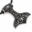 Rusvik Thor's hammer, silvered - Celtic Webmerchant