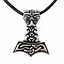 Thors hammer with wolf head, bronze - Celtic Webmerchant