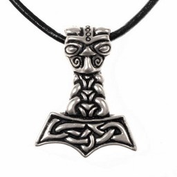 Thors martillo con cabeza del lobo, plateado - Celtic Webmerchant