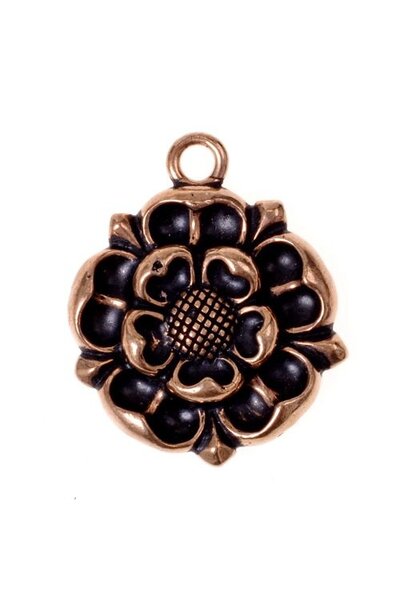 Tudor roos amulet, brons - Celtic Webmerchant